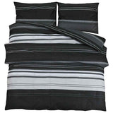 Vidaxl Duvet Overray Set 225x220 cm Baumwollschwarz und Weiß