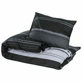 Vidaxl Duvet Overray Set 225x220 cm Baumwollschwarz und Weiß