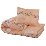 Vidaxl Duvet Crossing Set 140x200 cm Baumwollrosa