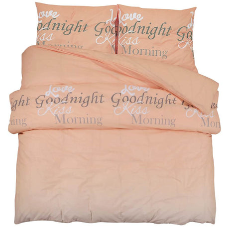 Vidaxl Duvet Crossing Set 155x220 cm Baumwollrosa