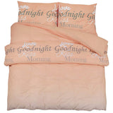 Vidaxl Duvet Crossing Set 200x220 cm Baumwollrosa