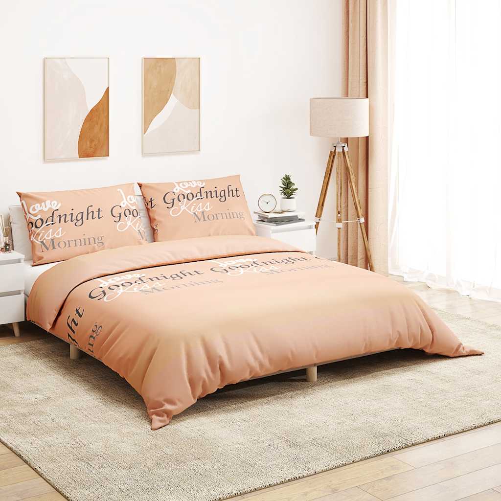 Vidaxl Duvet Crossing Set 140x200 cm Baumwollrosa