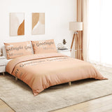 VIDAXL DUVET OVERLAY SET 260x220 cm bomullrosa