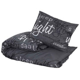 VIDAXL -Duvet -Überraschungs -Set 140x200 cm Baumwollschwarz