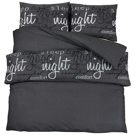 Vidaxl Duvet Overray Set 240x220 cm Baumwollschwarz