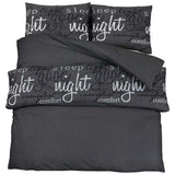 VIDAXL -Duvet -Überraschungs -Set 140x200 cm Baumwollschwarz