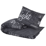 Vidaxl Duvet overray set 140x200 cm cotton black