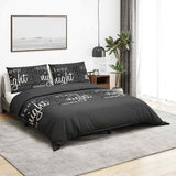 VIDAXL -Duvet -Überraschungs -Set 140x200 cm Baumwollschwarz