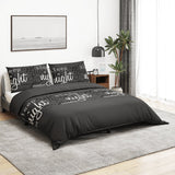 Vidaxl Duvet overray set 140x200 cm cotton black