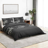 VIDAXL -Duvet -Überraschungs -Set 140x200 cm Baumwollschwarz