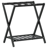 Vidaxl Luggage Rack 68x38x58 cm Bamboo Negro