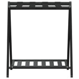 Vidaxl -Gepäck Rack 68x38x58 cm Bambusschwarz