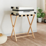 VidaXL Luggage rack 68.5x38x58 cm bamboo