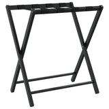 Vidaxl -Gepäckregal 68.5x38x58 cm Bamboo Schwarz
