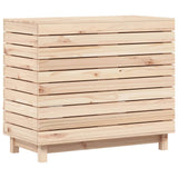 Vidaxl laundry basket 88.5x44x76 cm solid pine