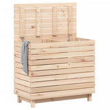 Vidaxl laundry basket 88.5x44x76 cm solid pine