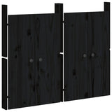 Vidaxx Schranktüren für Outdoor-Küche 2 Stk. 50x9x82 cm Kiefernholz schwarz