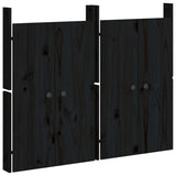 Porte dell'armadio Vidaxl per cucina esterna 2 ST 50x9x82 cm Pino in legno nero