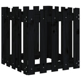 VIDAXL -Planungsbox mit Fechten 50x50x50 cm Festkiefer schwarz