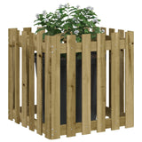 Vidaxl Planter med fäktning 60x60x60 cm impregnerad tall