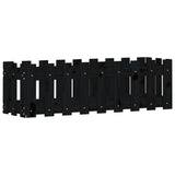Vidaxx Pflanzgefäß Hochzaun Design 100x30x30 cm Kiefernholz schwarz