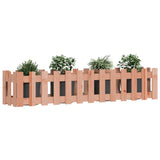 VidaXL Pflanzkübel, erhöhtes Zaundesign, 150 x 30 x 30 cm, massives Douglas-Holz