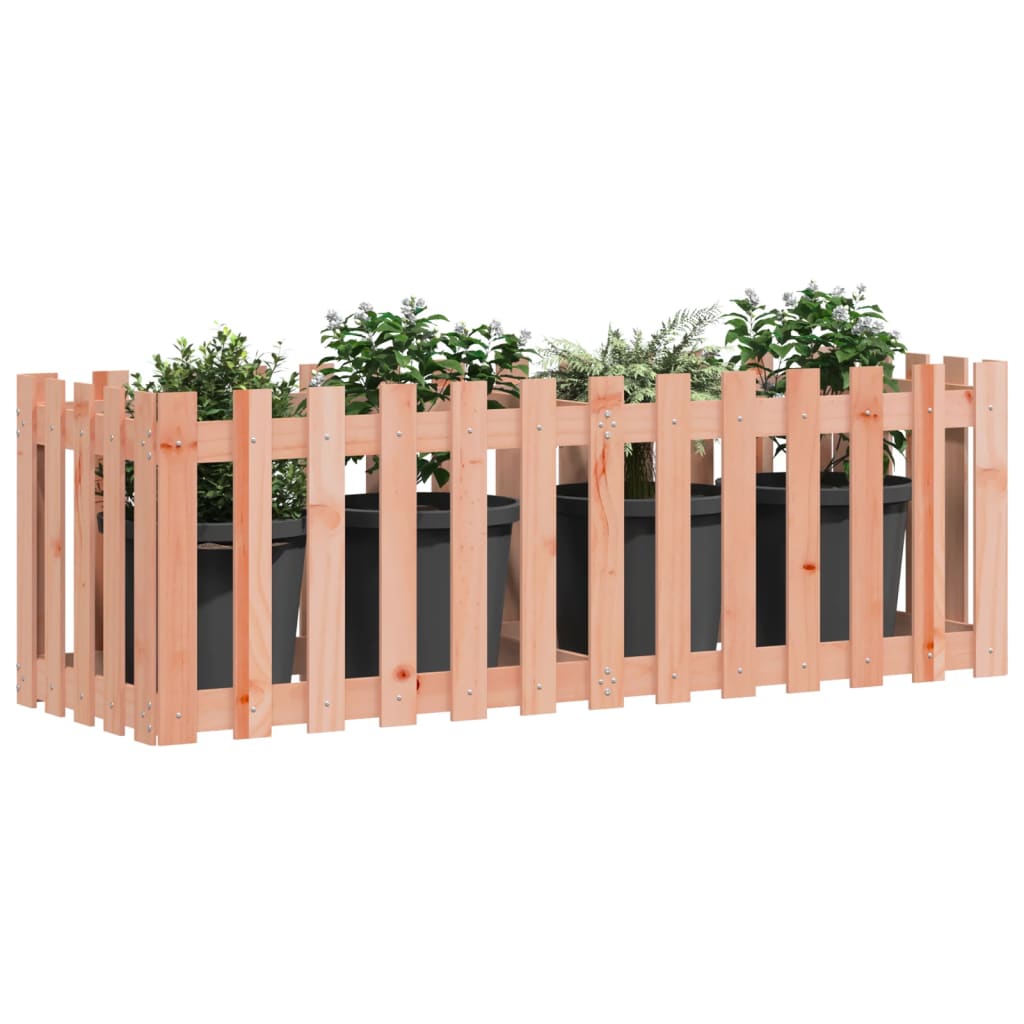 Vidaxl Planter aumentó el diseño HEK 150x50x50 cm Douglhout sólido