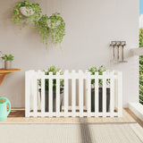 Vidaxx Pflanzgefäß Hochzaun Design 150x50x70 cm Kiefernholz weiß