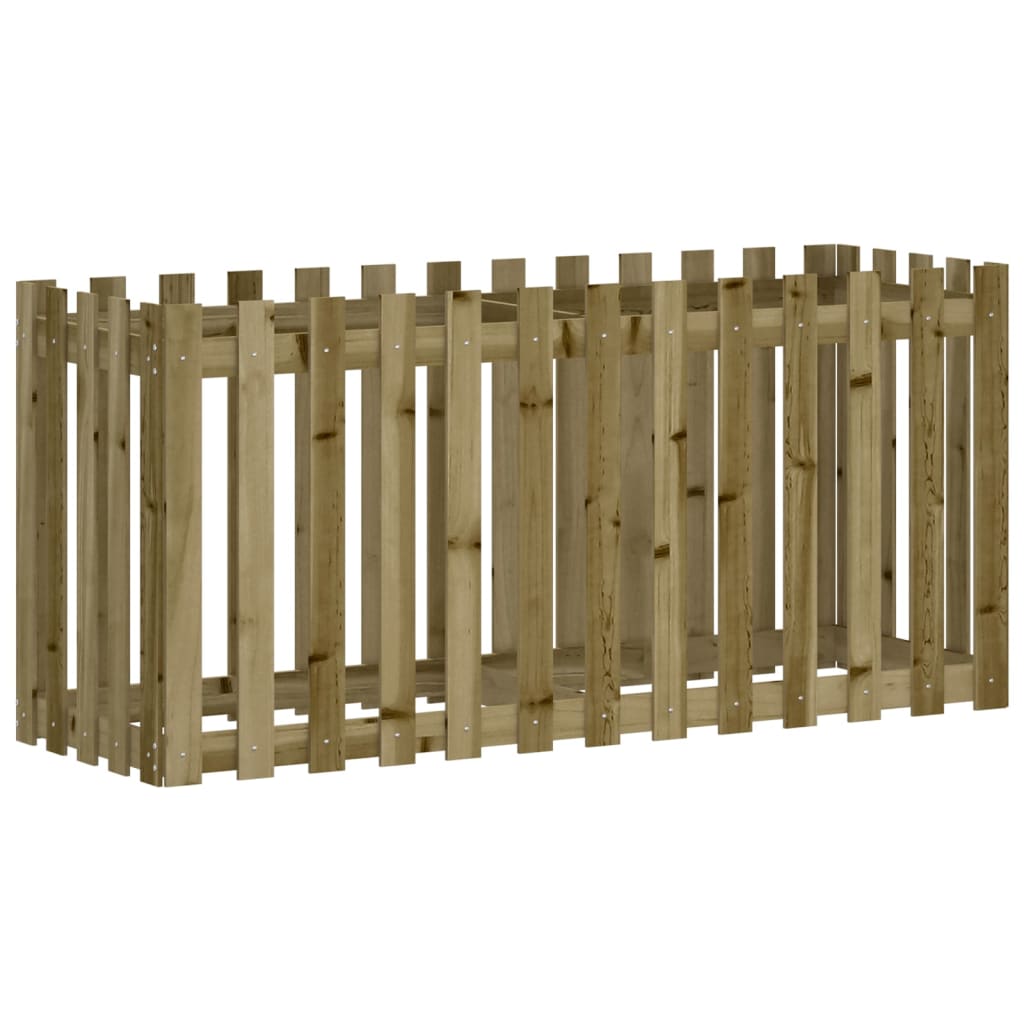 VidaXL Planter Inserted Hek Design 150x50x70 cm Impregnated Wood