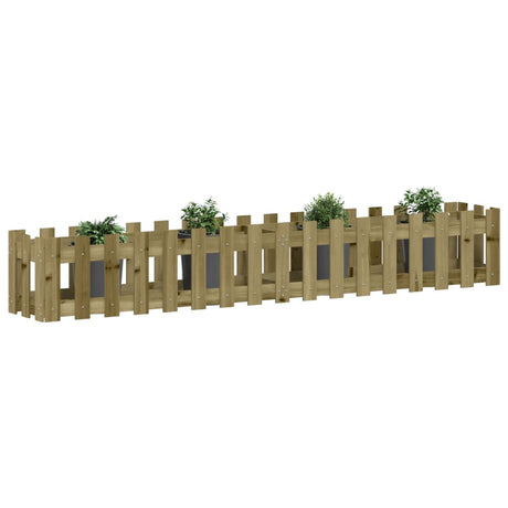 VIDAXL -Pflanzer verminderte HEK -Design 200x30x30 cm imprägniertes Holz