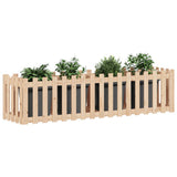 VIDAXL -Pflanzer mit Fechten 200x50x50 cm Kiefernholz angehoben