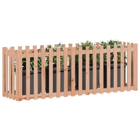 VidaXL-Pflanzgefäß-Hochzaun-Design 200 x 50 x 70 cm aus massivem Douglas-Holz