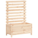 Vidaxx Pflanzgefäß mit Gestell 79x39,5x114 cm massives Kiefernholz