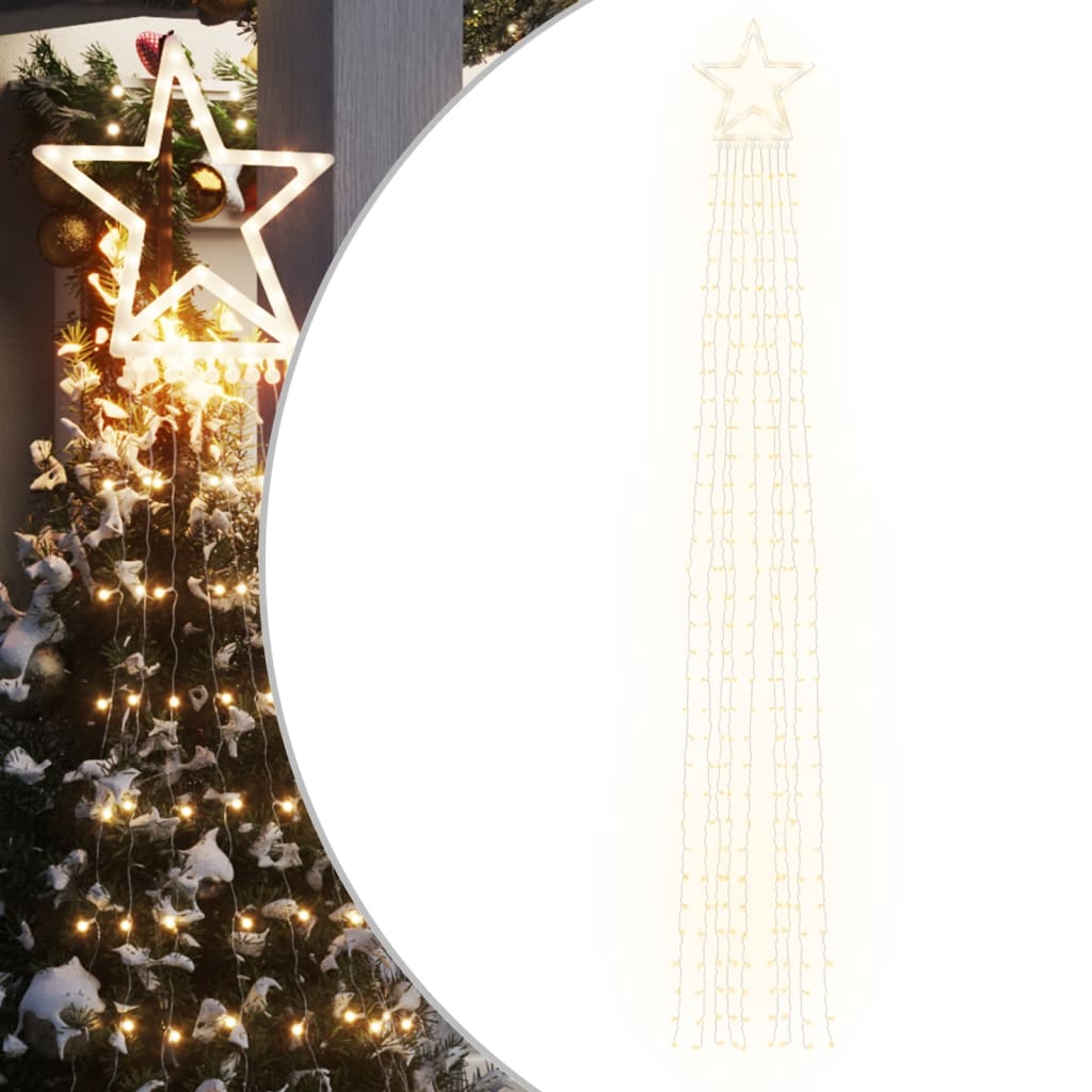 VidaXL Weihnachtsbaumbeleuchtung 320 warmweiße LEDs 375 cm