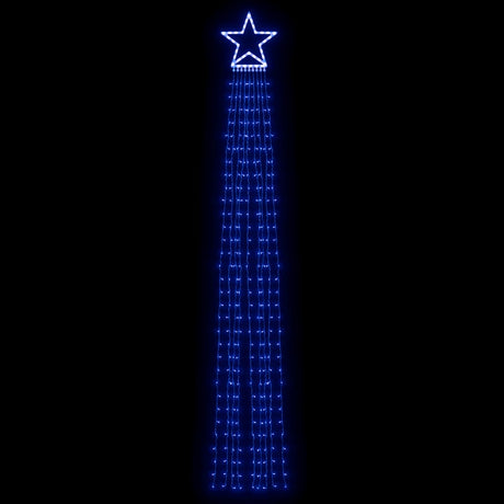 VidaXL Weihnachtsbaumbeleuchtung 320 blaue LEDs 375 cm