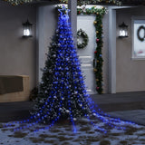 VidaXL Weihnachtsbaumbeleuchtung 320 blaue LEDs 375 cm