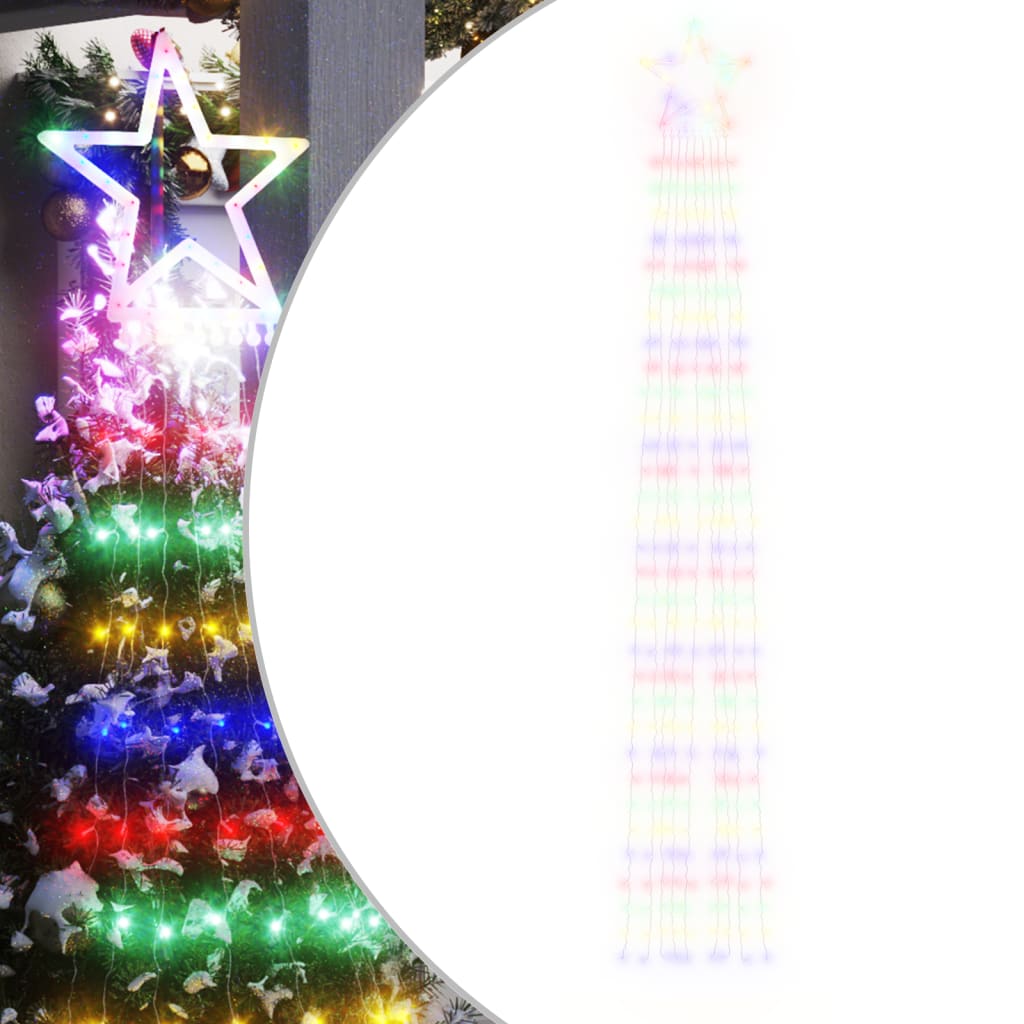 VidaXL Weihnachtsbaumbeleuchtung 320 bunte LEDs 375 cm