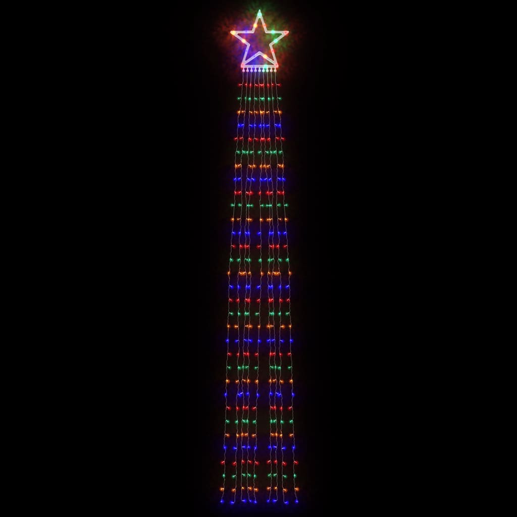 VidaXL Weihnachtsbaumbeleuchtung 320 bunte LEDs 375 cm