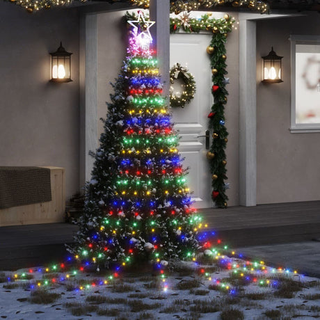 VidaXL Weihnachtsbaumbeleuchtung 320 bunte LEDs 375 cm