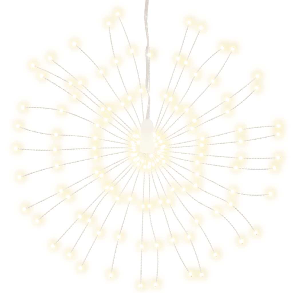 VidaXL Weihnachtsbeleuchtung Feuerwerk 140 warmweiße LEDs 17 cm