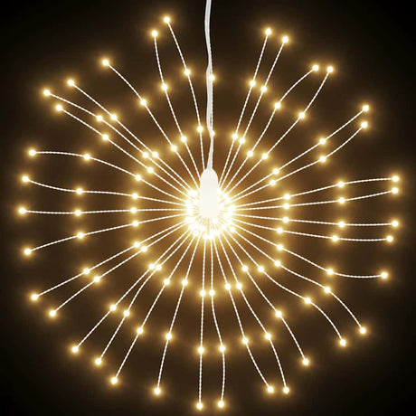 VidaXL Weihnachtsbeleuchtung Feuerwerk 140 warmweiße LEDs 17 cm