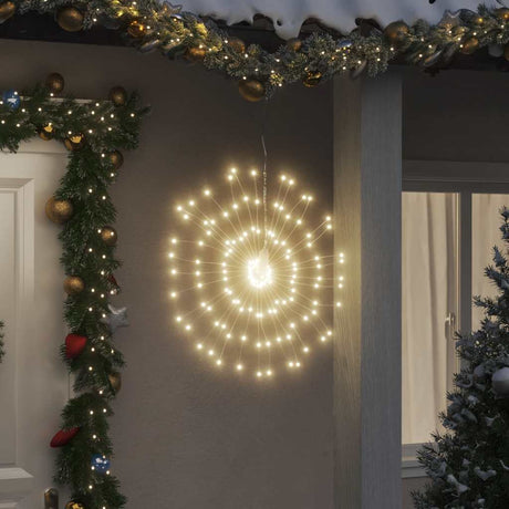 VidaXL Weihnachtsbeleuchtung Feuerwerk 140 warmweiße LEDs 17 cm