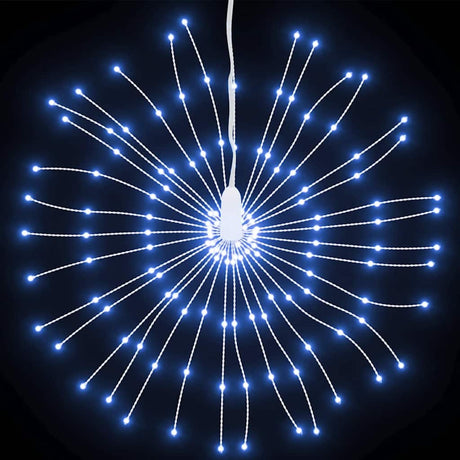 Vidaxl Weihnachtsbeleuchtungs Feuerwerk 140 kalte weiße LEDs 17 cm
