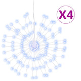 Vidaxl Weihnachtsbeleuchtungsfeuerwerk 4 St 140 Kalt weiße LEDs 17 cm