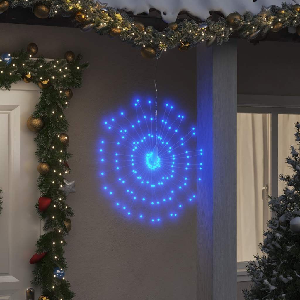 Vidaxl Weihnachtsbeleuchtung Feuerwerk 4 St 140 LEDs 17 cm Blau