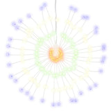 VidaXL Weihnachtsbeleuchtung Feuerwerk 4 Stk. 140 mehrfarbige LEDs 17 cm