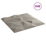 Vidaxl 48 St Wand Panels Diamant 12 m² 50x50 cm XPS Waffe Präis