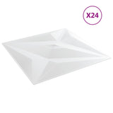 Vidaxx 24 Stück Wandpaneele Stern 6 m² 50x50 cm XPS weiß
