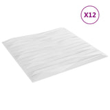 Vidaxl 12 pannelli murali Stone 3 m² 50x50 cm xps bianco