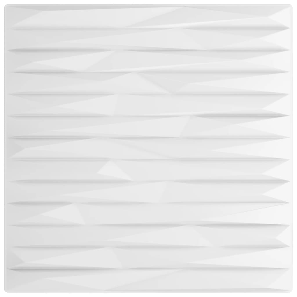 VIDAXL Pannelli a parete da 24 ST pietra 6 m² 50x50 cm xps bianco